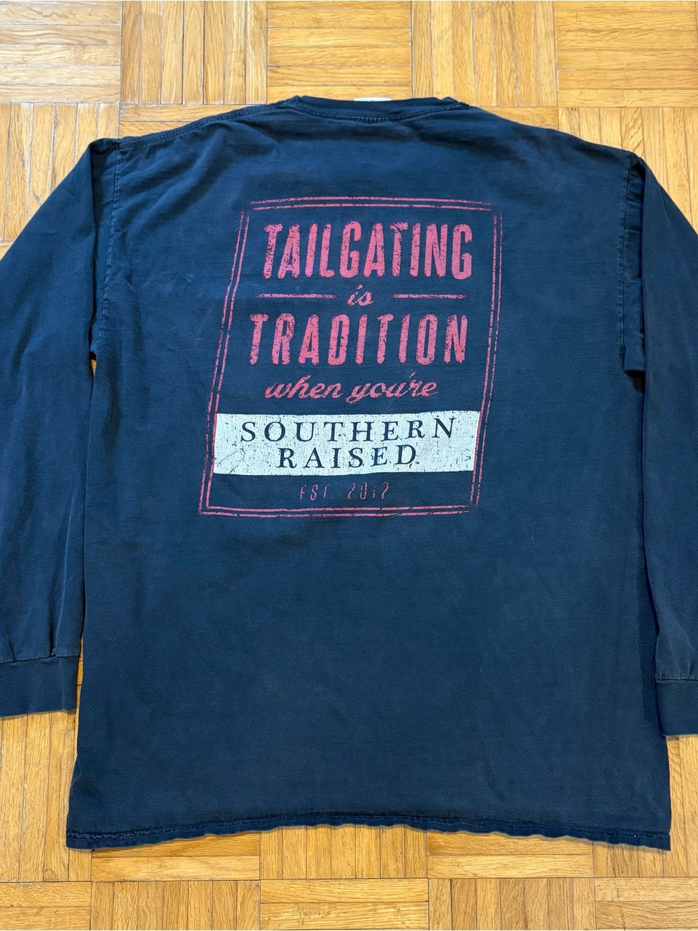 Comfort Colors Southern Raised Tailgate Long Sleeve Pocket Shirt